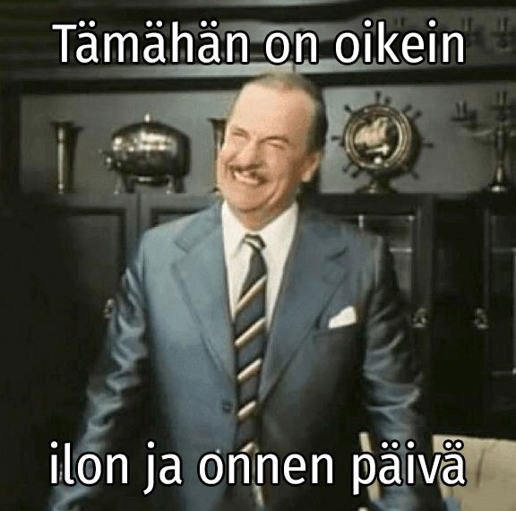 Noniin, tämä päivä meni muutto hommissa kun rouvan poika muutti omaan kotiin. 🤭