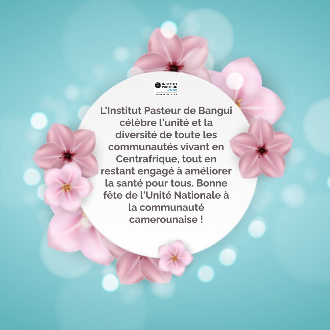 Bonne fête de l'unité Nationale ! @YapBoum2 @ccouspcameroun @MinsanteCMR @MinsanteC @CentrePasteur #Cameroun #Centrafrique @MSPCentrafrique