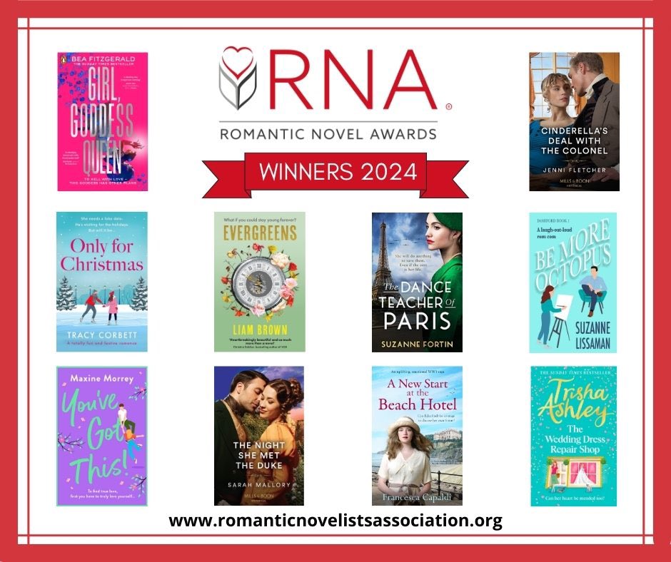 Congratulations to all of our winners for the #RNARomanticNovelAwards2024 #RespectRomFic