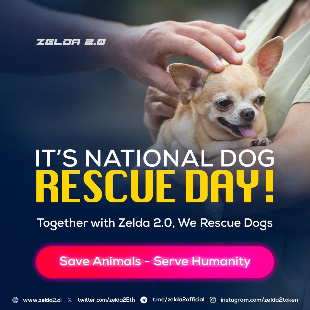 ZELDA 2.0 ETH (@zelda2eth) on Twitter photo In honor of #NationalDogRescueDay….  Check us out at zelda2.ai ❤️❤️over $75k donated to dog shelters to date.  Our goal is $1 mil.  All #ForTheDogs ❤️❤️ join the community and enjoy the ride!!!  <a href="/BartBaker/">Bart Baker</a> <a href="/CryptoGodJohn/">Johnny</a> <a href="/elonmusk/">Elon Musk</a> <a href="/NicoleArbour/">Nicole Arbour</a> <a href="/Yourpop8/">YourPOP</a> In honor of #NationalDogRescueDay….  Check us out at zelda2.ai ❤️❤️over $75k donated to dog shelters to date.  Our goal is $1 mil.  All #ForTheDogs ❤️❤️ join the community and enjoy the ride!!!  <a href="/BartBaker/">Bart Baker</a> <a href="/CryptoGodJohn/">Johnny</a> <a href="/elonmusk/">Elon Musk</a> <a href="/NicoleArbour/">Nicole Arbour</a> <a href="/Yourpop8/">YourPOP</a>