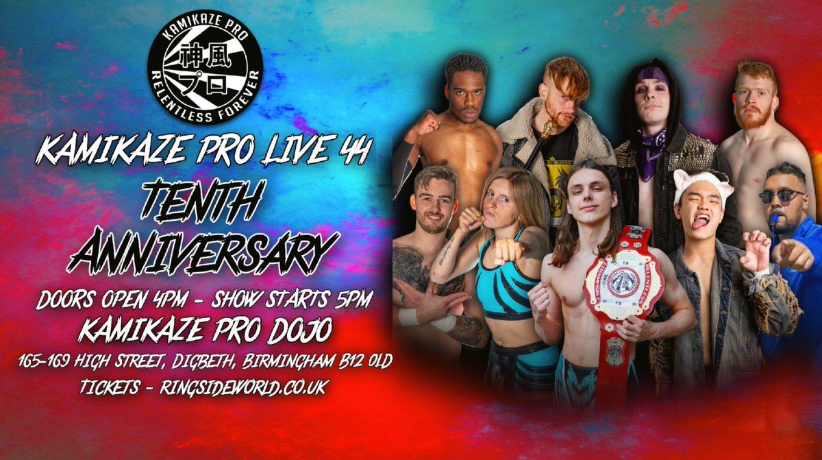 Kamikaze Pro (@kamikazeprouk) on Twitter photo #KPLive44 is now available On Demand
Featuring
<a href="/luke_hero21/">Luke 🙃</a> vs <a href="/EdgarAdamsPW/">Edgar Adams</a>
<a href="/TheMirrorcat/">Alex Connors</a> vs Alex Dean
Kamikaze Pro Live Title Match
<a href="/GeorgeLydon_/">GEORGE LYDON</a> vs <a href="/NateReillyPW/">Nate Reilly</a>
Mystery Battle Royal
vimeo.com/ondemand/kpliv… #KPLive44 is now available On Demand
Featuring
<a href="/luke_hero21/">Luke 🙃</a> vs <a href="/EdgarAdamsPW/">Edgar Adams</a>
<a href="/TheMirrorcat/">Alex Connors</a> vs Alex Dean
Kamikaze Pro Live Title Match
<a href="/GeorgeLydon_/">GEORGE LYDON</a> vs <a href="/NateReillyPW/">Nate Reilly</a>
Mystery Battle Royal
vimeo.com/ondemand/kpliv…