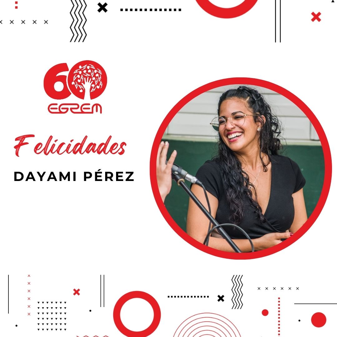 🥳 Muchas felicidades para Dayami Pérez, integrante del Dúo Iris. ❤️ Que pases un día lleno de la alegría y dulzura que te caracteriza. #60añosEGREM #SienteLaMúsica #EGREM