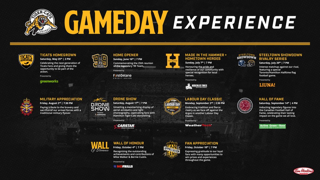 Discover the game day experience elements coming to Tim Hortons Field this season! Let us know which ones you’re most excited about in the comments ⬇️ 🎟️ | ticats.ca/tickets #HamiltonProud