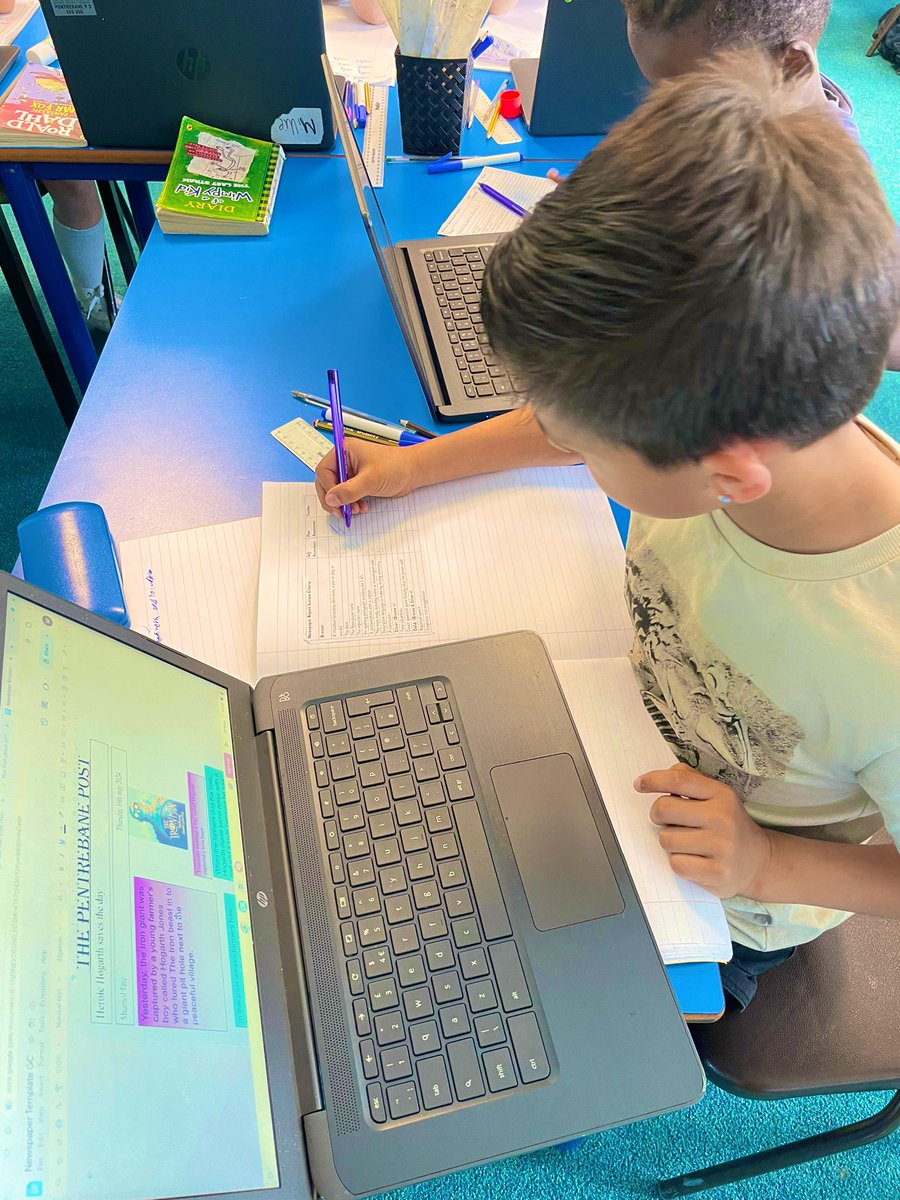 PentrebanePrm's tweet photo. ๐๏ธ ๐ฐ The children in Tanzanite class have been working incredibly hard to perfect their newspaper reports based on โThe Iron Manโ ๐ค They have been providing one another with constructive feedback to edit and improve their writing๐ฐ๐๏ธ #PPSLLC https://t.co/d6D4mMbfHv