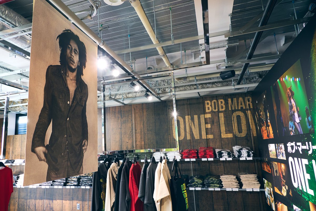 Let’s get together and feel alright at the @BobMarley: #OneLove pop-up in Japan! ❤️ Celebrate the release of @OneLoveMovie in Japan, visit the pop-up in Tokyo from 11:00 - 20:00 through May 26. ↳ store-harajuku.universal-music.co.jp