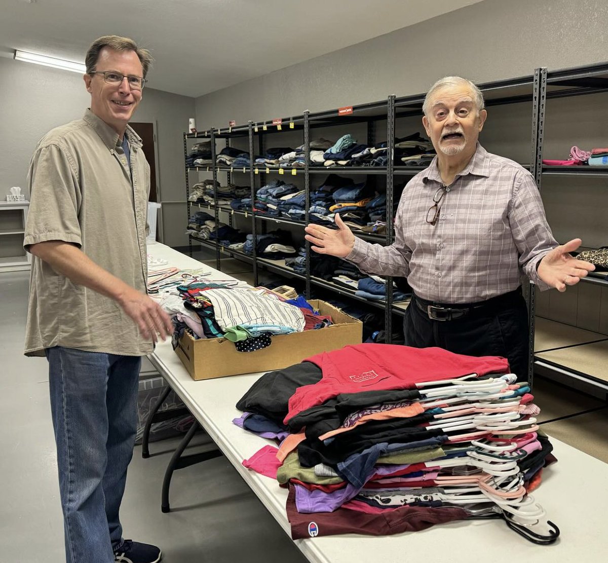 We are so thankful for these volunteers who recently served at our ministry center in Oklahoma City! They spent hours unpacking boxes of summer clothes and getting the ministry center’s clothing closet ready to meet needs in these upcoming warmer months.
