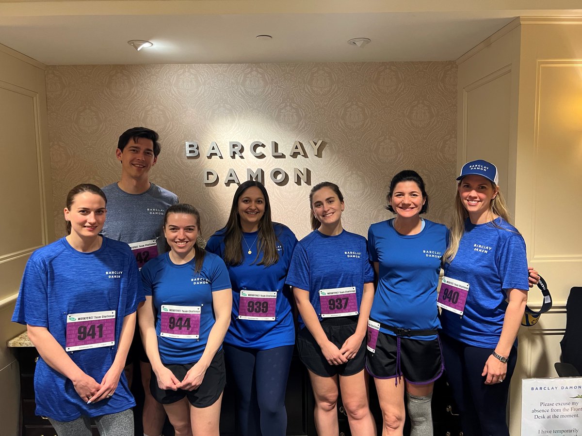 BarclayDamonLLP's tweet image. Colleagues from our Albany office had a great time participating in the CDPHP Workforce Team Challenge last week. The race raised nearly $20,000 for the 2024 Charities of Choice: Wizard’s Wardrobe and Reeling for Recovery. #workforcerun #teamchallenge