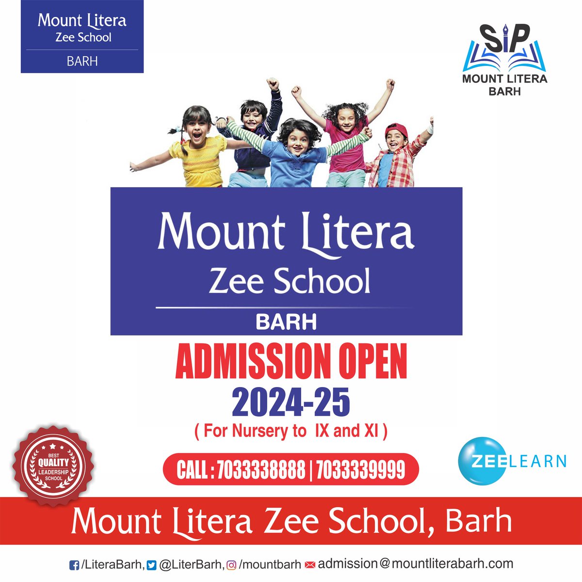 ✨✨𝐀𝐝𝐦𝐢𝐬𝐬𝐢𝐨𝐧𝐬 𝐎𝐩𝐞𝐧 𝐅𝐨𝐫 𝟐𝟎𝟐𝟒-𝟐𝟎𝟐𝟓 ✨✨ Choose Mount Litera Zee School Barh for your child's bright future. Grab your chance to study in one of the best school chains in the country.