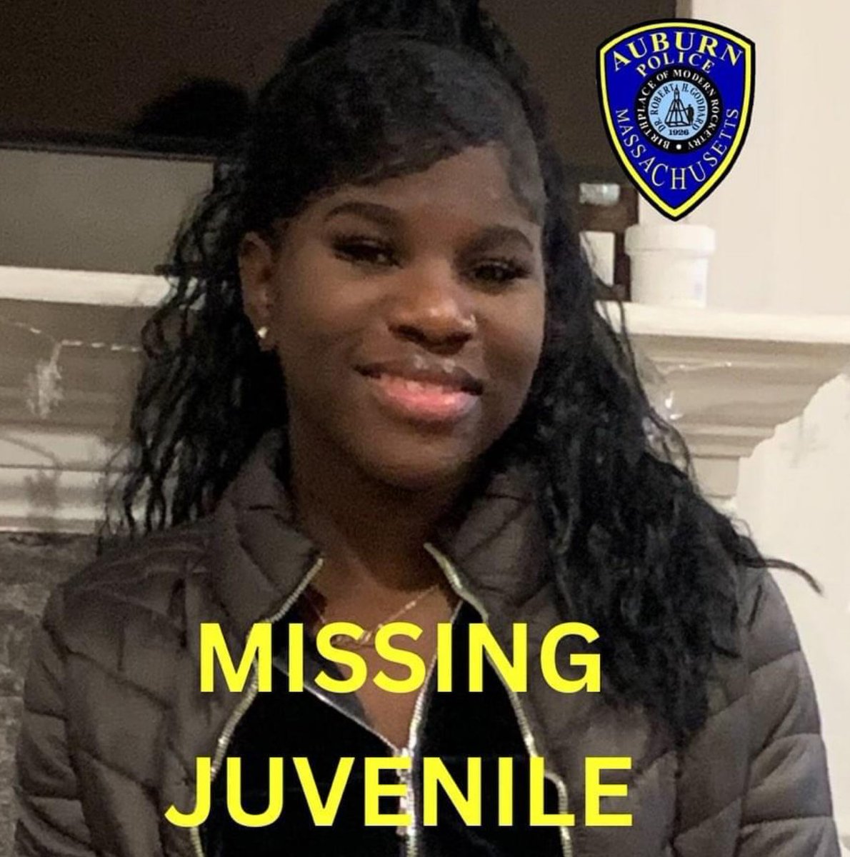 bostonpolice's tweet photo. BPD Missing Person Alert: 14-Year-Old, Shakespeane Mesadieu, of Auburn https://t.co/SBe2zH9nfO https://t.co/idtCQ1XYiG