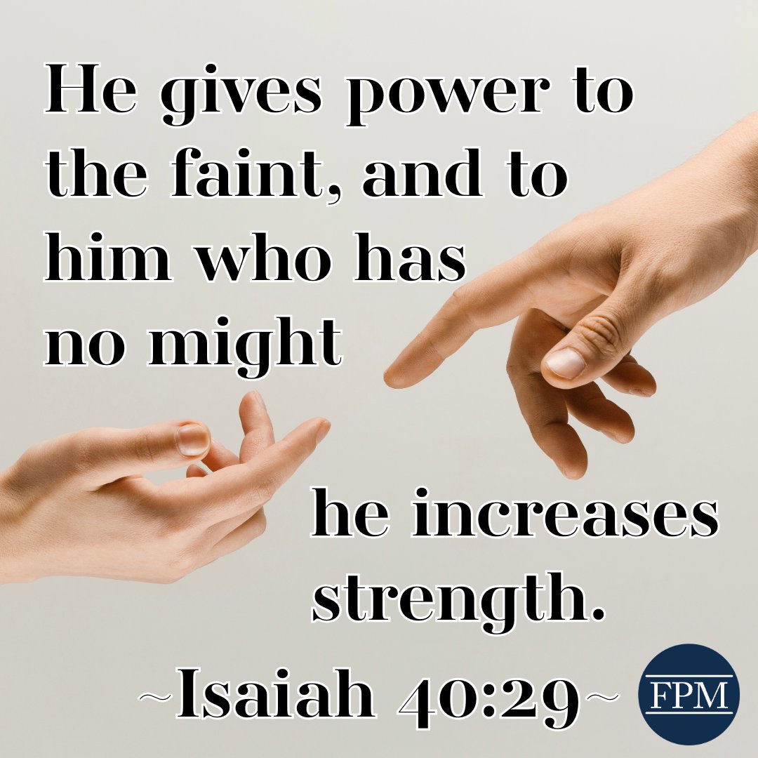 #familyprotectionministries #verseoftheday #inspirationalVerse #Isaiah40v29