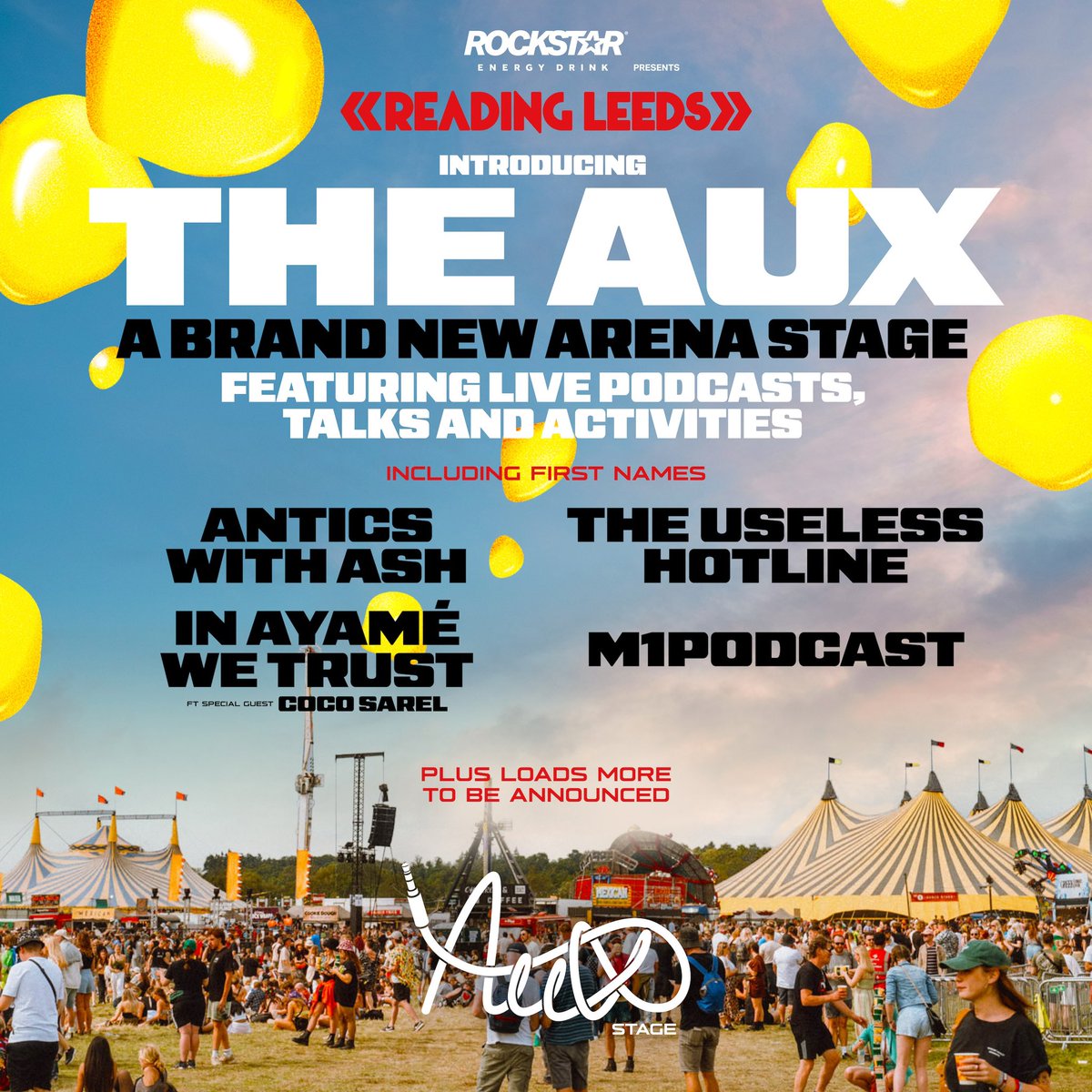 🚨 NEW STAGE INCOMING 🚨 

Brand new for 2024, The Aux Stage 🤩 We’re bringing you some of the BIGGEST digital creators from online to our festival this summer 🙌 Think live podcasts, stage takeovers, interactive sets and even more 👀