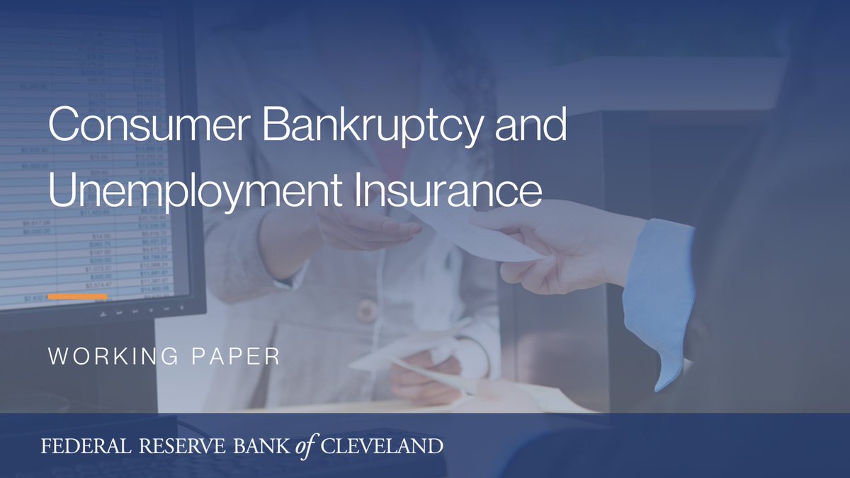 In this working paper, researchers quantitatively evaluate the effects of UI on bankruptcy in an equilibrium model of labor market search and defaultable debt. See their findings: clefed.org/3ylhPUb #EconTwitter #LaborMarket #Bankruptcy
