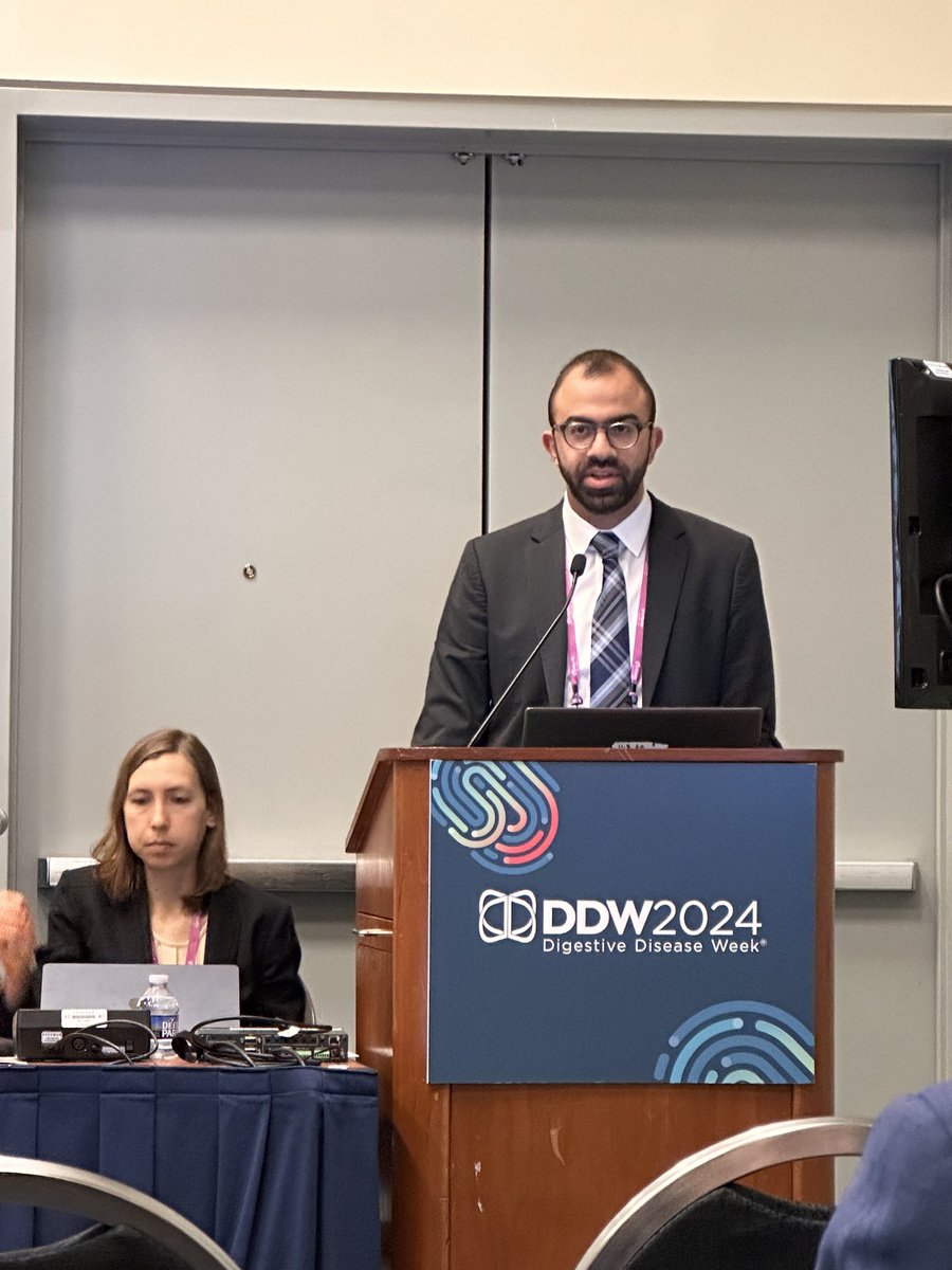 Had a great time presenting our work on “Optimizing H. Pylori Eradication Amongst Ethnic Minorities: QI Initiative <a href="/EskenaziHealth/">Eskenazi Health</a> ” <a href="/DDWMeeting/">Digestive Disease Week</a> #DDW2024 <a href="/IUGastro/">Indiana University Gastroenterology and Hepatology</a>