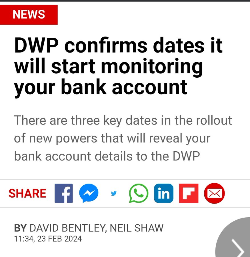 Collect a benefit of any type, including State Pension and they have free access to your bank account.

You don’t need to move to North Korea, it is moving here.