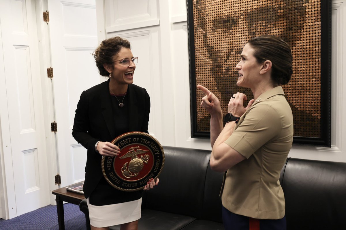 Honored to be presented with the Marine Corps seal to display in my office.  The men and women in the U.S. Marine Corps embody the bravery, discipline, and determination that makes America the greatest country in the world.