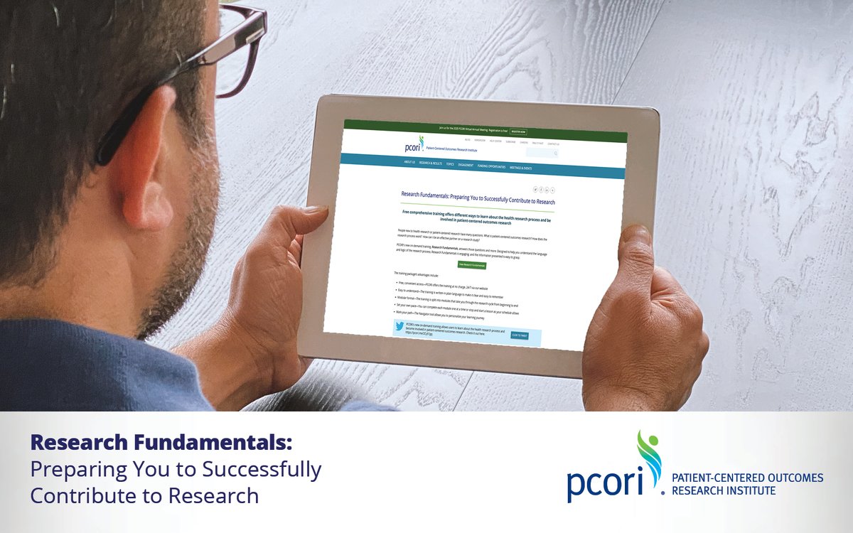 Unlock the keys to impactful health research with our Research Fundamentals training. Dive in and enhance your expertise—no registration required! Start learning now: pcori.me/3LZWDo2