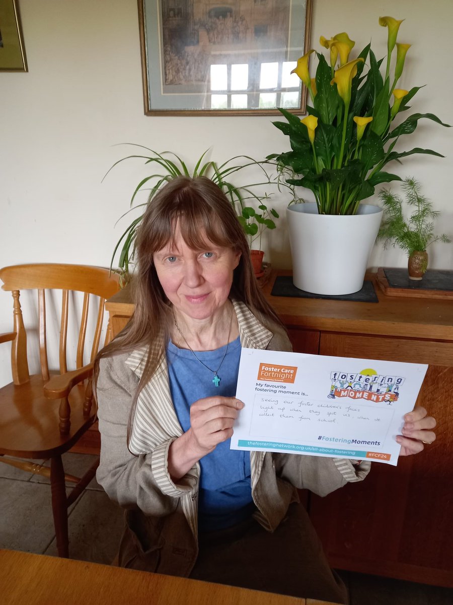 Linda shares one of her #FosteringMoments today - 'Seeing our foster children's faces light up when they spot us when we collect them from school'🥰
#FCF24 <a href="/fosteringnet/">The Fostering Network</a>