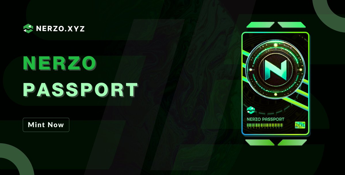 NERZO PASSPORT 📓

Huge Reward for NERZO Passport Holders✨

📢 Mint: nerzo.xyz/passport

Score the HIGHEST role "NEXUS" on our Discord!

#NERZO_PASSPORT