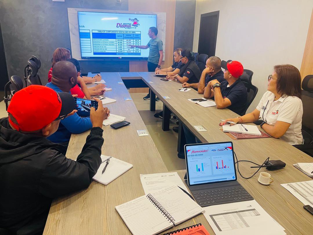 RomeroFelixE's tweet photo. Arrancamos la semana con una extraordinaria reunión con representantes del Sindicato y el Consejo Productivo de Trabajadoras y Trabajadores de Industrias Diana. 

Presentamos las acciones que hemos venido desarrollando en el marco de la expansión y comercialización de los productos por el territorio nacional con el Plan “Diana Más Cerca de ti”, esa acción que nos permite llegar de manera directa al pueblo sin intermediarios, así como los pasos que estamos dando para alcanzar el 100% de la producción de nuestra Industria.

#ConcienciaPatriótica