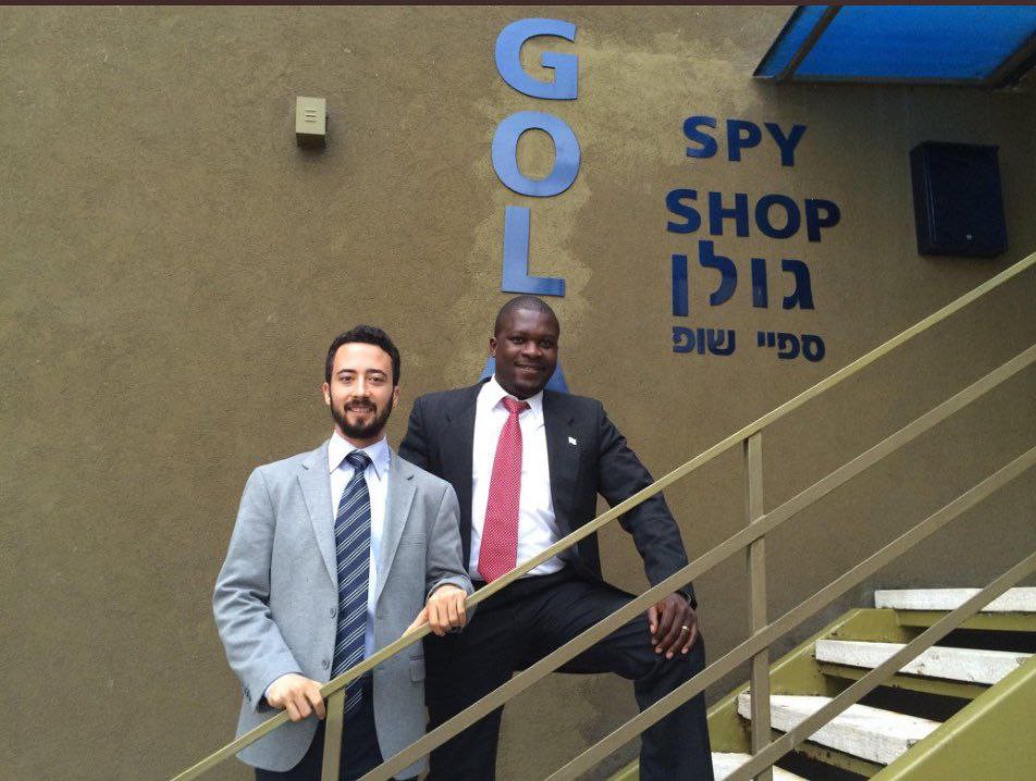nyeusi_waasi's tweet photo. Christian Malanga DR Congo Coup Leader with the American Mercenary, Benjamin Polun in the Golan Spy Shop in Israel, a company that sells hidden cameras, GPS trackers, etc that’s under contract of Israeli law (mosad) enforcement . https://t.co/BTUpAZnocC