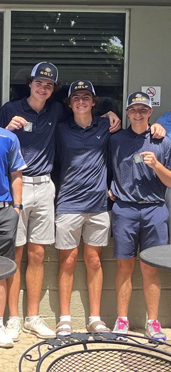 In addition to the league championship the Lions also had 3 all league players. William Lightle was 2nd overall in the league with a total score of 150 in the pre and post season tournament. Pierson Curry was 10th with 160 and Carson Schehr was 15th with a 162.
