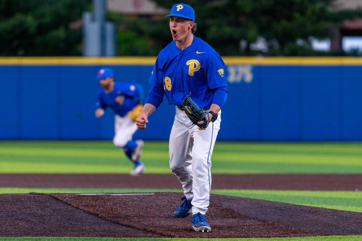 Congrats to @foxphil22 of @Pitt_BASE for being named Second Team All-ACC‼️ Phil earned his place as a relief pitcher after recording a 3-2 record with eight saves and a 1.51 ERA in 35.2 innings. 🔵🟡