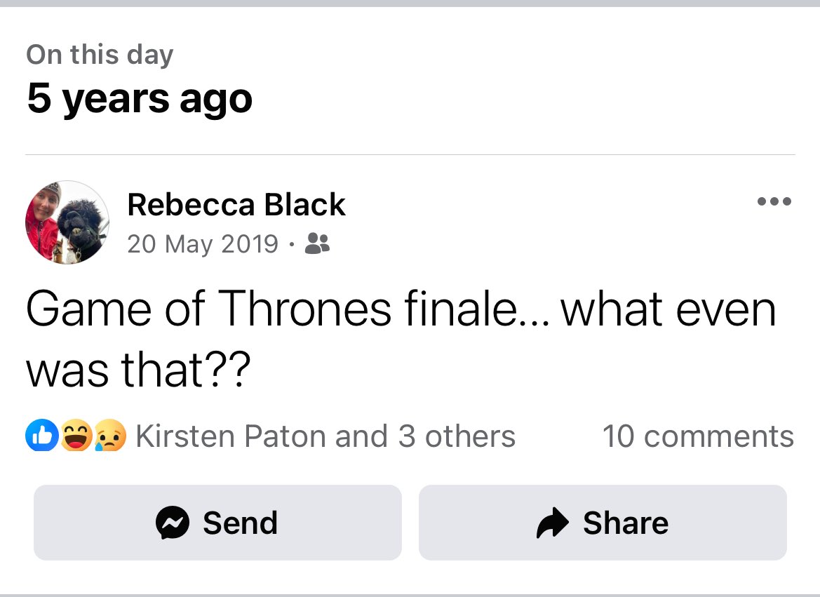 Amazing how the finale of that show ended my love for Game of Thrones forever. I even got rid of the books after that, and have not rewatched a single episode.