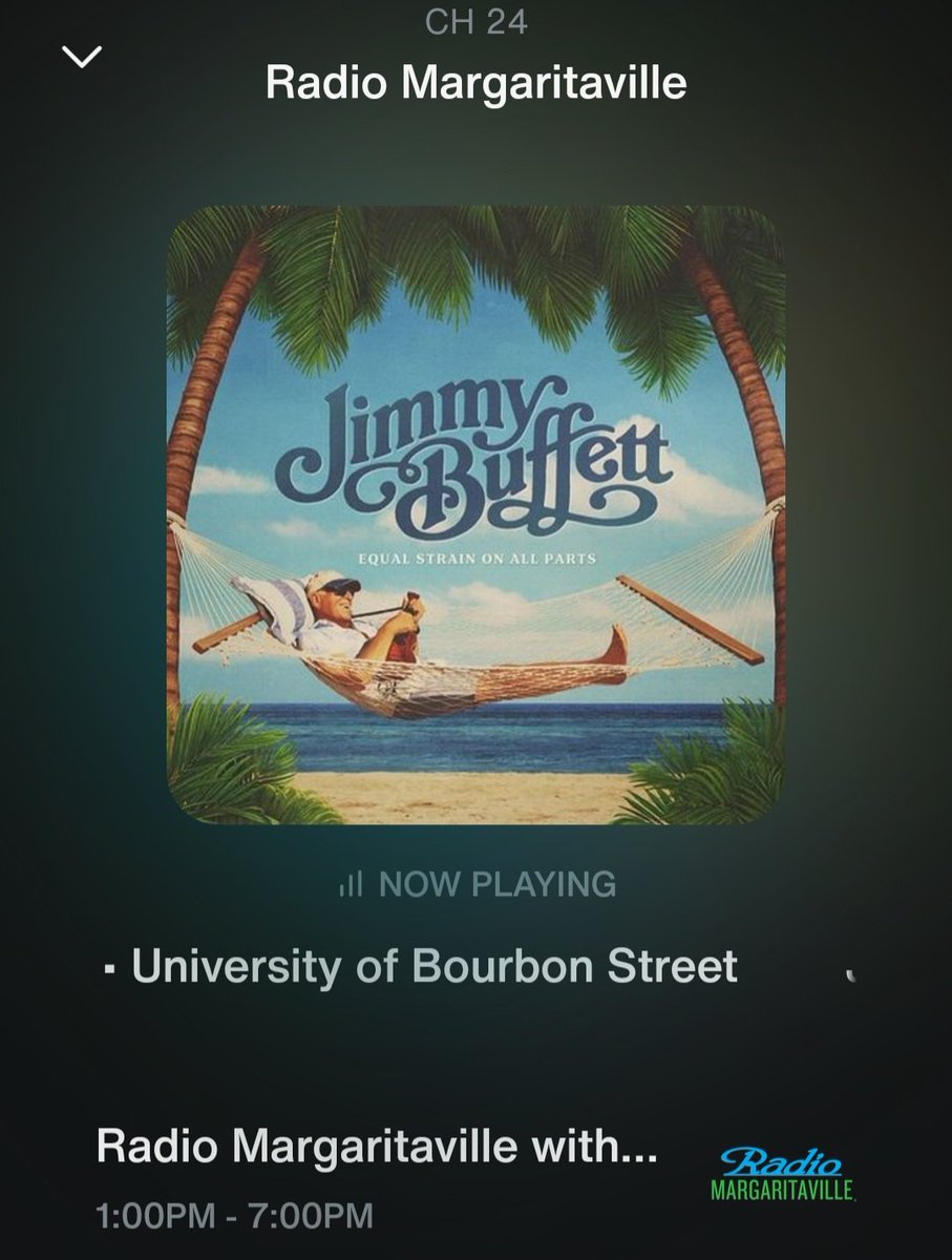 When you have a work zoom at 7 pm...you pregame with #JimmyBuffett and the University of Bourbon Street on @radiomville

#Paloma
#Margaritaville