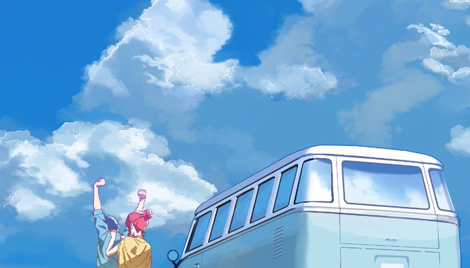 「blue sky train」 illustration images(Latest)