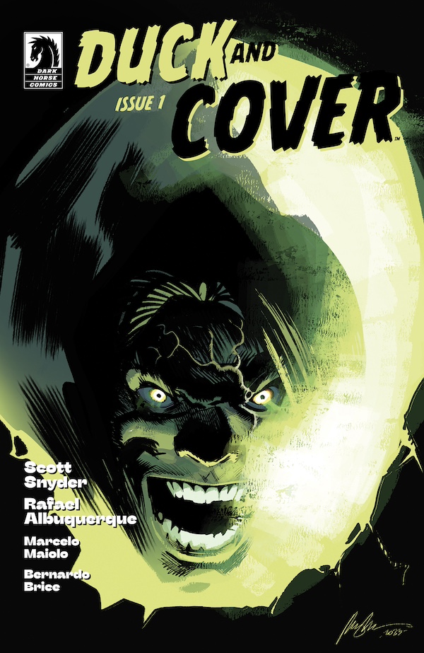 DarkHorseComics's tweet photo. Hit post-apocalyptic series Duck and Cover releases this fall, with collected paperback coming in March 2025. ☢️ Details: https://t.co/LWn4zGuMCs

Originally on @comixology, by @Ssnyder1835, Rafael Albuquerque, Marcelo Maiolo, @bernardobri, variants: Dave Johnson, @ARIELAkris https://t.co/nB6iGifJv1