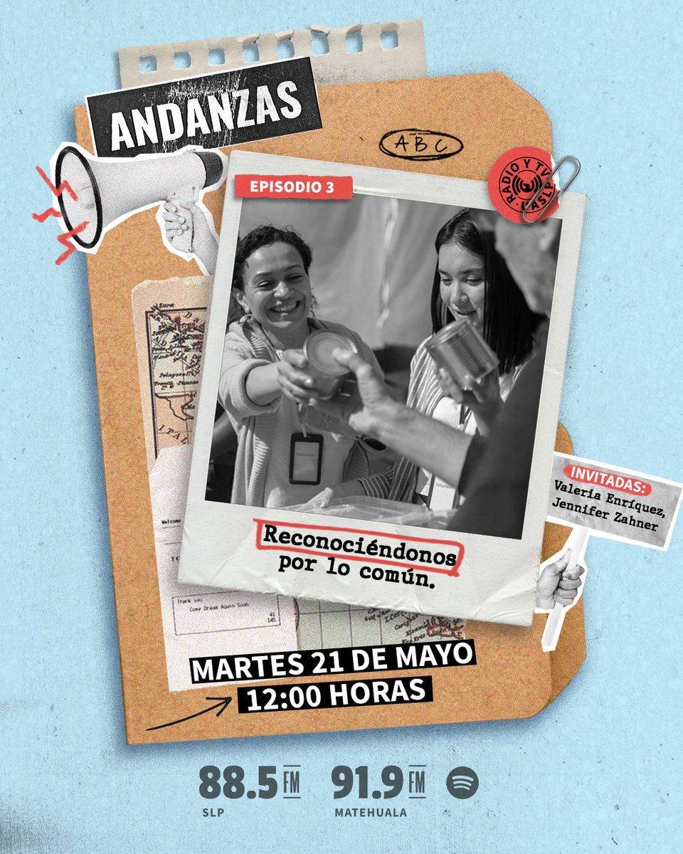 EDUCIAC's tweet photo. No se pierdan martes 21 de mayo "Reconociéndonos en común", con Jennifer Zehner y Valeria Enriquez, codirectoras de @fortalecemos en #Andanzas serie en conjunto con @radiotvuaslp 
12:00 hrs en el 88.5 FM y https://t.co/mnkXimWIND
Podcast: https://t.co/kIKMkGwG5b https://t.co/wy4qDpR3ZH