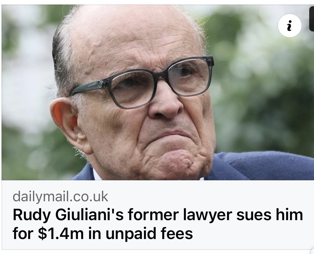 Robert Costello - Trump's 'star witness' today. Long time friends with Rudy Giuliani. Costello represented Giuliani. He got stiffed. Then he sued Rudy. The 'best people'? LOL