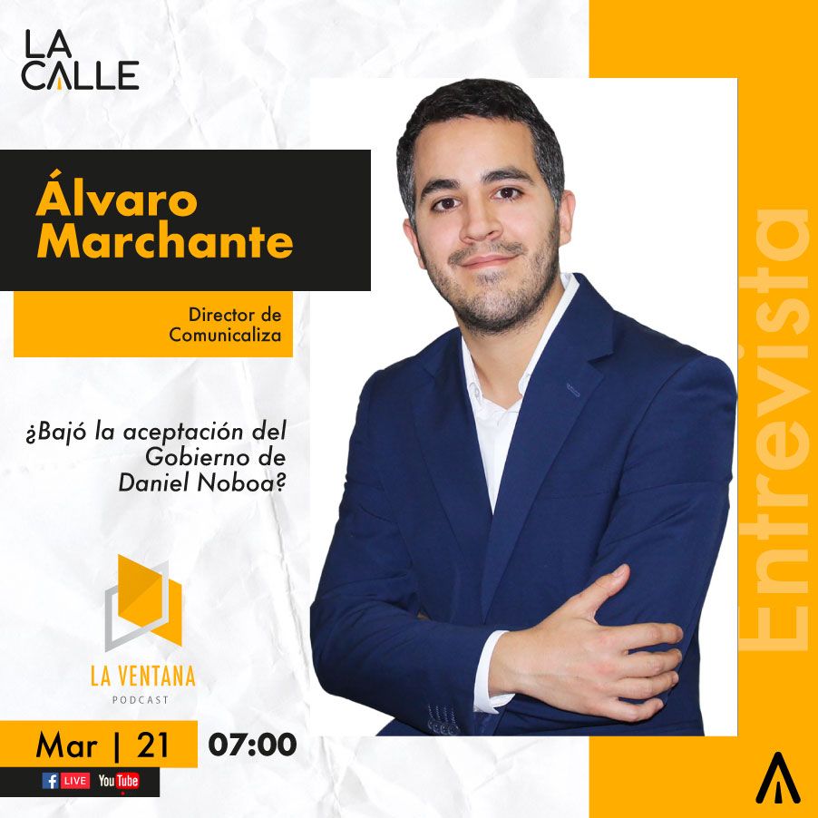 🎙️ Mañana martes en La Ventana 🪟 conversaremos con Álvaro Marchante (@amarchante), director de @Comunicaliza, sobre la aceptación del Gobierno de Daniel Noboa. Descúbrelo desde las 07h00 en nuestras plataformas ⬇️ #LaVentana #LaCalle #EnLaDirecciónCorrecta