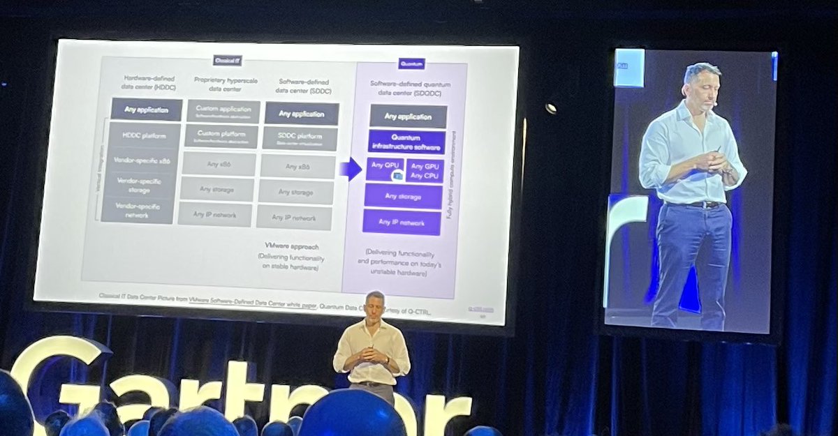 Quantum processors complementing existing processors - not replacing them: <a href="/MJBiercuk/">Michael J. Biercuk</a> at #gartnerio
