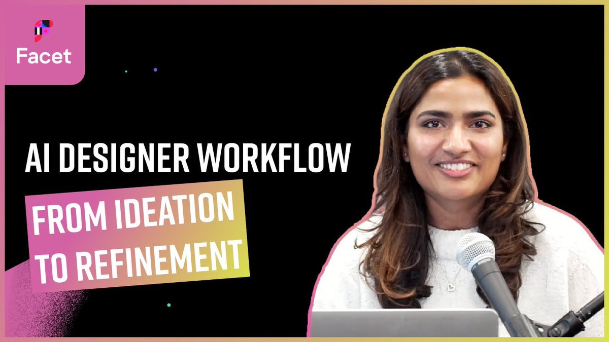 aiusergroup's tweet photo. Don't miss Vedi Chaudhri's talk on AI Designer Workflow: From Ideation to Refinement at the AI User Group meetup. Catch the replay here: https://t.co/ZvCHxQV59R #AI #design #tech @facet_ai https://t.co/tn42E3dafz