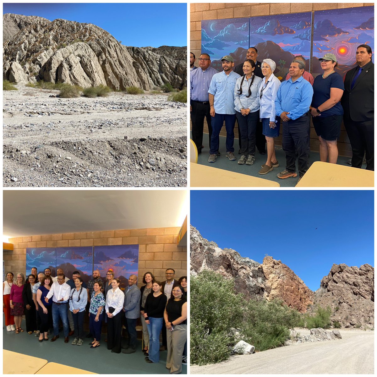 Many thanks to @SecDebHaaland, @Interior, @BLMNational for coming to the Salton Sea to meet w/ tribal & community leaders to hear why a new monument at Chuckwalla is so important to community health, wildlife, & tribal history/culture. #protectchuckwalla