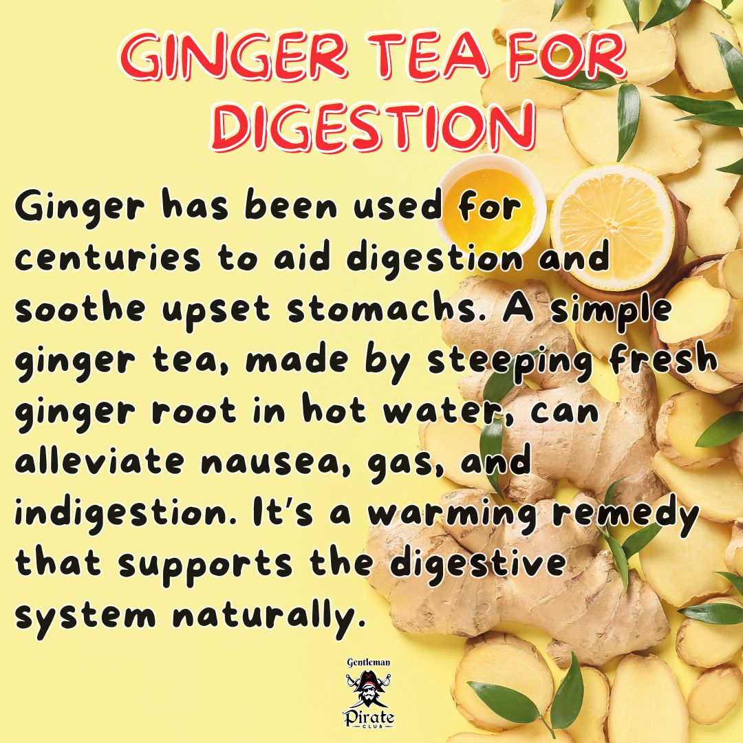 Ginger tea is known for its anti-inflammatory and antioxidant properties and can provide many health benefits

Follow us on Pinterest:
pinterest.com/TGPirate1/_cre…
#gentlemanpirateclub #NaturalRemedy #organicproducts #HealthyLiving #gingertea #gingerbenefits #healthyeating