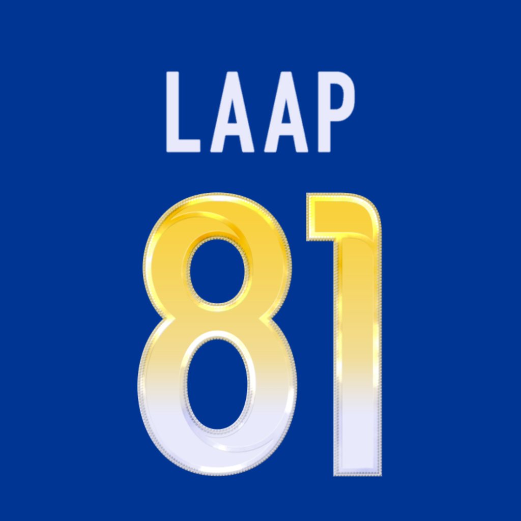 Los Angeles Rams WR J.J. Laap (@jj_laap) is wearing number 81. Last assigned to Austin Trammell. #RamsHouse