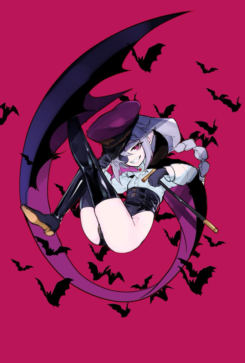 「#オリジナル 以前→ ←改修 モフい部分を絞って首と腰に、スリット型のカラータイ」|龍トウのイラスト