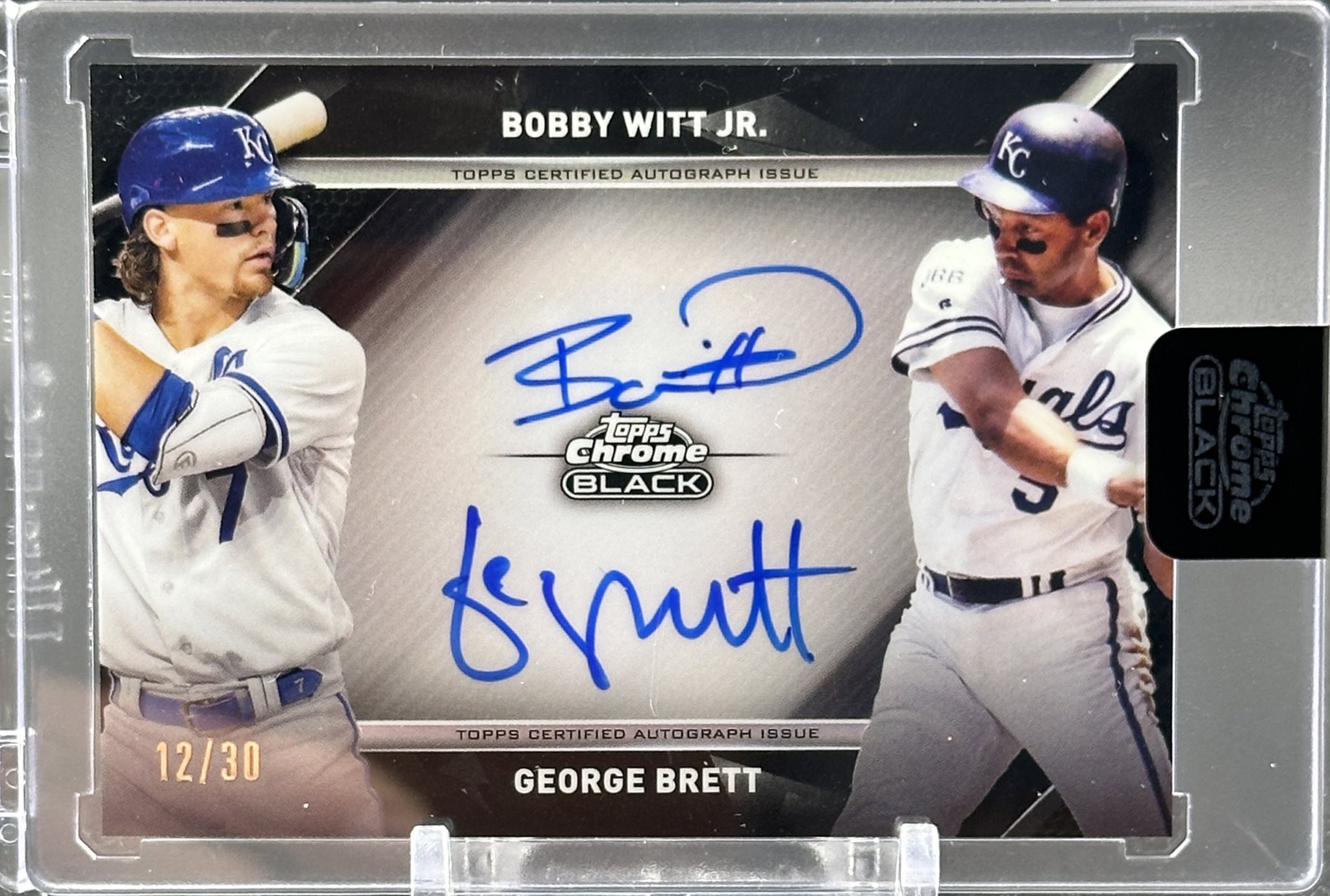 ボビー・ウィット・ジュニア ジョージ・ブレット dual auto topps