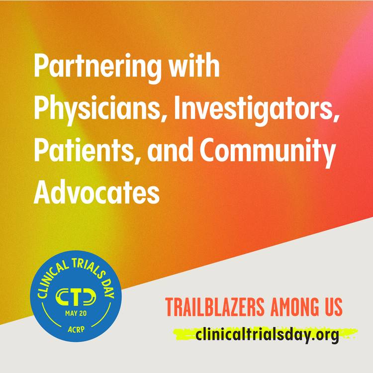 A special thank you to all the patients, clinicians, and clinical trial professionals who participate in our clinical trials and help us to advance care #ClinicalTrailsDay #TrailblazersAmongUs