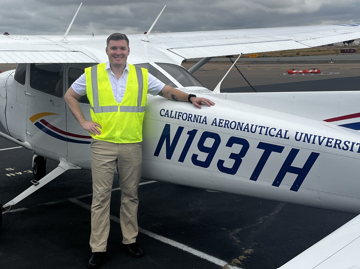 Our favorite four-letter word is SOLO!
Congratulations to the following students for completing their first solo flights: 
Leland, Tyler, Ruhildeep, and James🎉✈️☝️
.
.
.
#firstsoloflight #californiaaeronauticaluniversity #cau #caustudents #calaero #flightschool