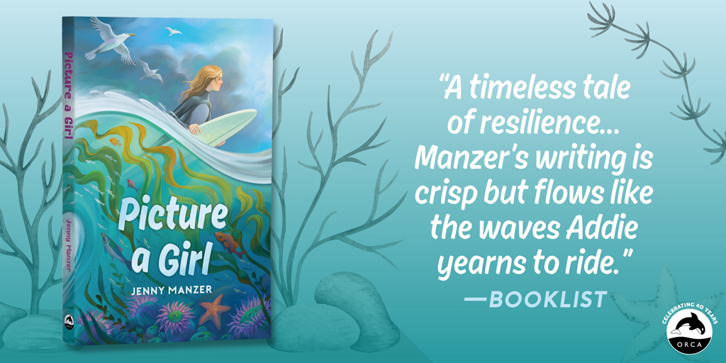 Happy to share that my newest #middlegrade novel is now out in the world with @orcabook Set in BC's wild coast, PICTURE A GIRL is about #surfing, friendship, loyalty and the power of telling your story. Find reviews & an excerpt here: orcabook.com/Picture-a-Girl