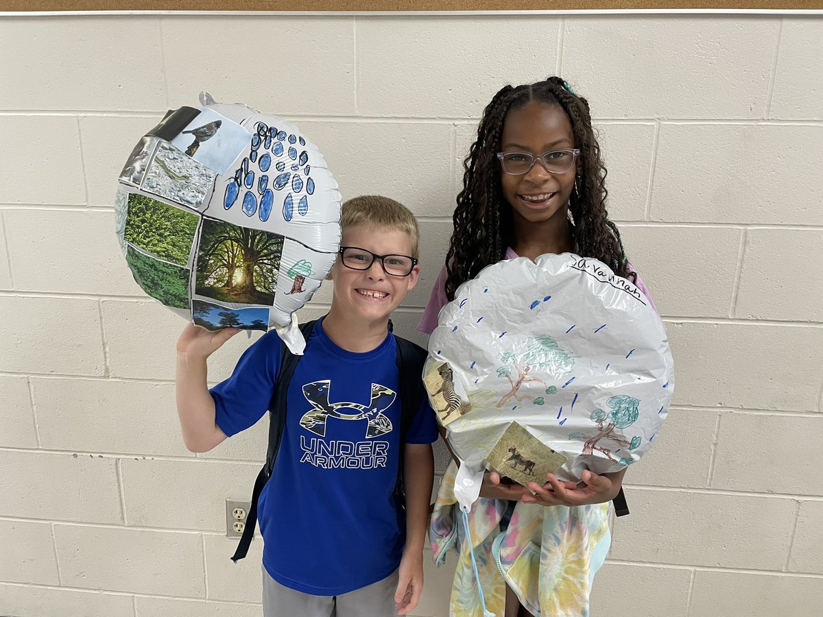 amydocherty44's tweet image. Loved how this new idea turned out! We first discussed and recorded different characteristics of several  biomes. Students then selected one to highlight on their balloon! I love how students were able to share the information how they wanted to! @wolvestweet @soontobeMrsFord