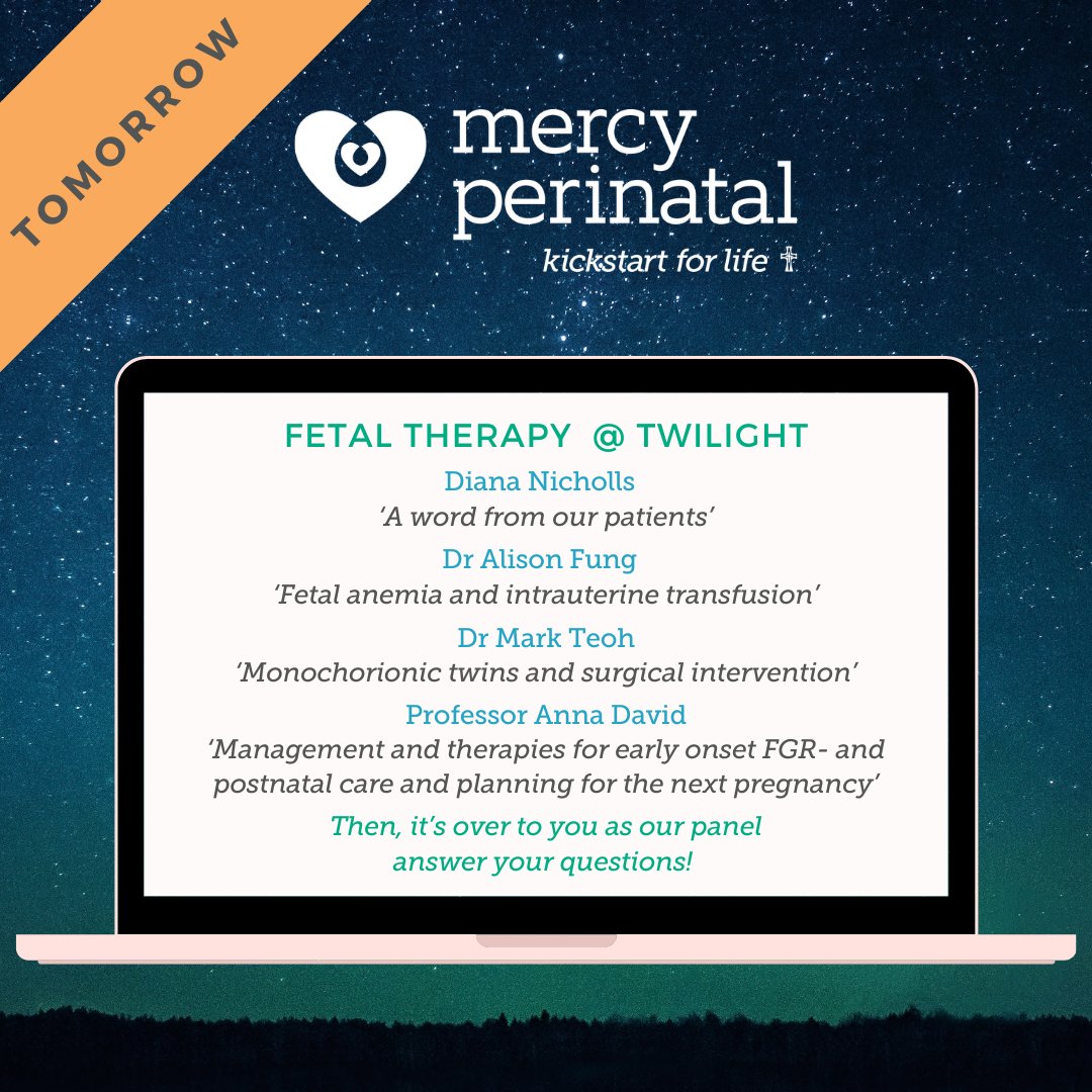 This fantastic Twilight seminar is on TOMORROW! Packed with 4 speakers including Professor Anna David from London. Be sure to reserve your spot on the couch for this jam packed winter Twilight. Twilight is free and always will be but you need to register: mercyhealthau.zoom.us/webinar/regist…
