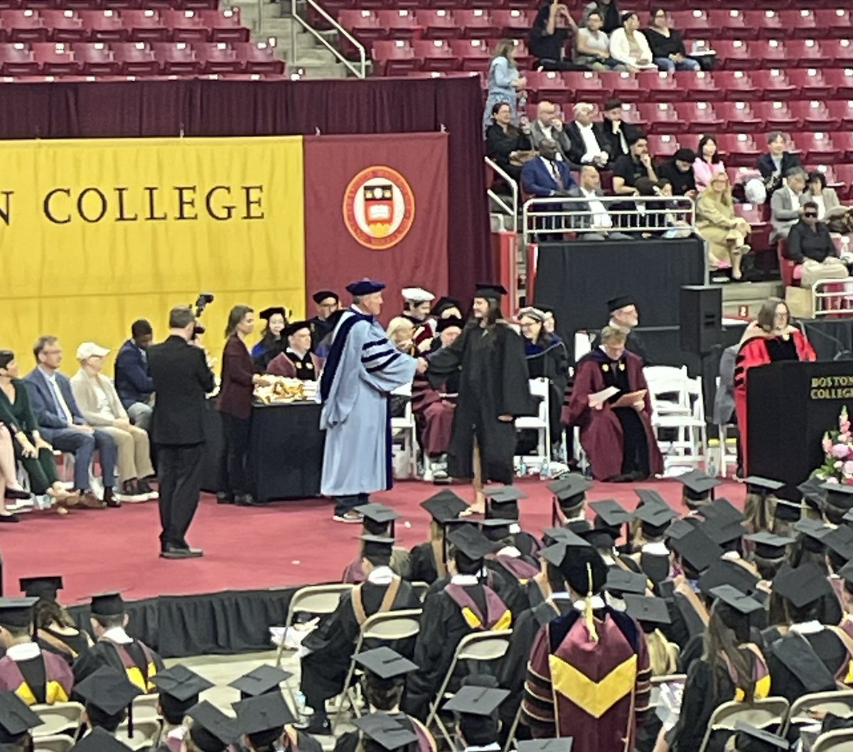 Coach_jyroy's tweet photo. Congrats to my daughter Gaby Roy on graduating from Boston College! #ProudDad https://t.co/BxIZGmDAtW