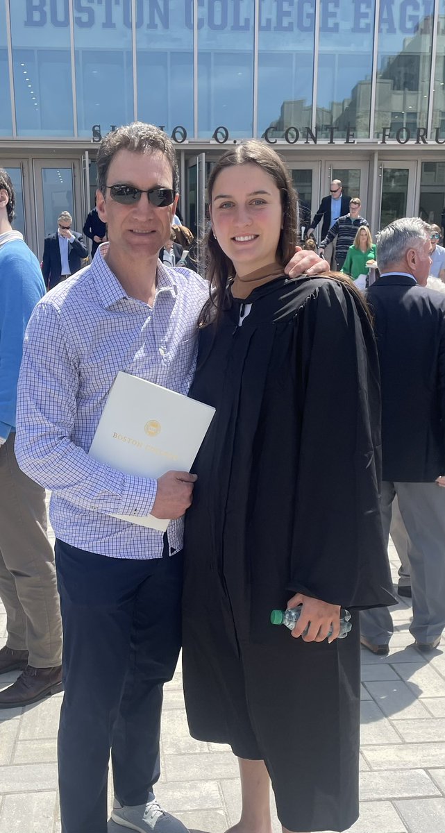 Coach_jyroy's tweet photo. Congrats to my daughter Gaby Roy on graduating from Boston College! #ProudDad https://t.co/BxIZGmDAtW