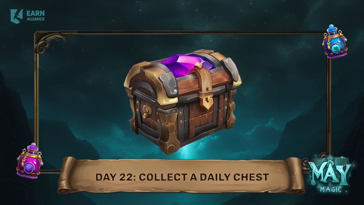 GM, wizards! 🧙‍♂️ Each day brings new surprises filled with treasures and spells. Don't miss out on today's rewards! 🔮 🪄 Claim your daily magic chest now: earnalliance.com/may-magic?utm_…