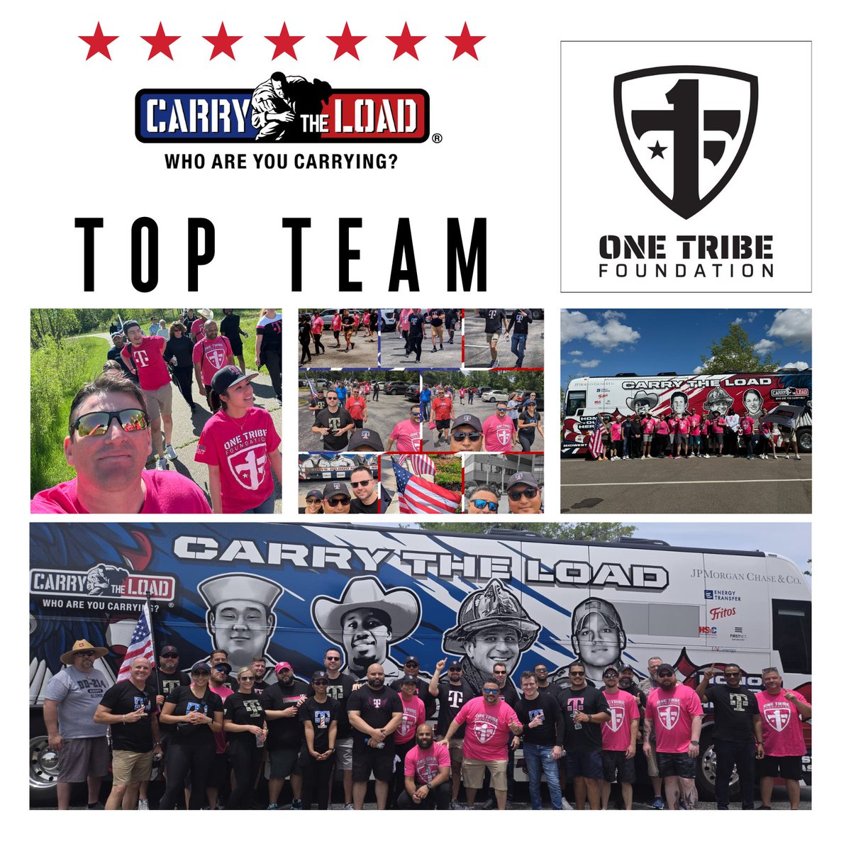 Team @OneTribe_22KILL accepted the #MemorialMay fundraising challenge over the weekend and took over the top spot! #MemorialDay is around the corner and there is still time for your team to vie for the title of Top Team! Will you accept the challenge? #CarryTheLoad