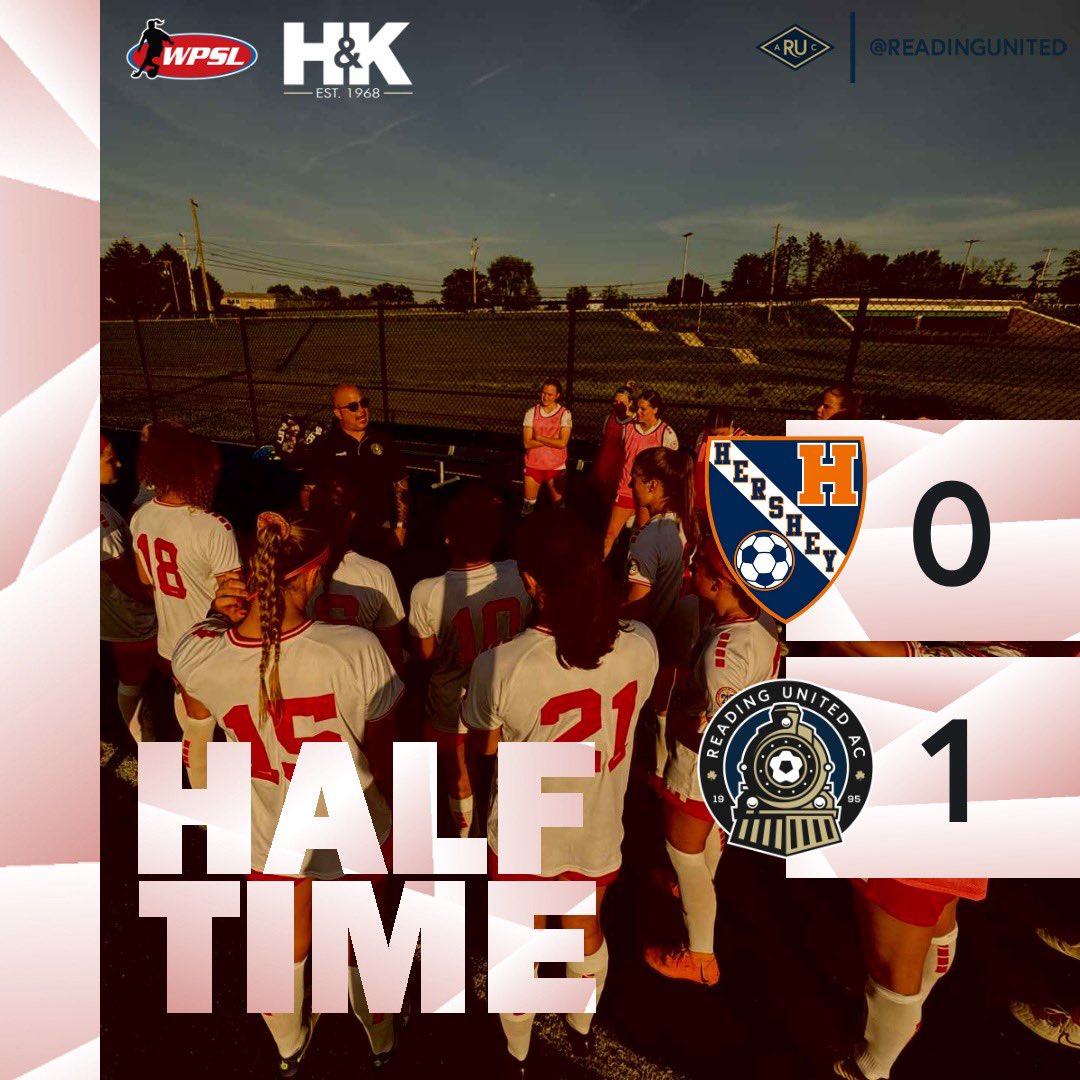 -HALFTIME- 
Ashley Lavrich’s debut goal has Reading in front 1-0 over Hershey FC 

Shots: REA 7 HER 1
Corners: REA 4 HER 2
Offsides: REA 3 HER 0
Saves: REA 1 HER 6

#WPSL #HerGame